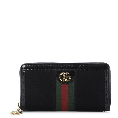 gucci ophidia gg zip around wallet|gucci ophidia shoulder bag black.